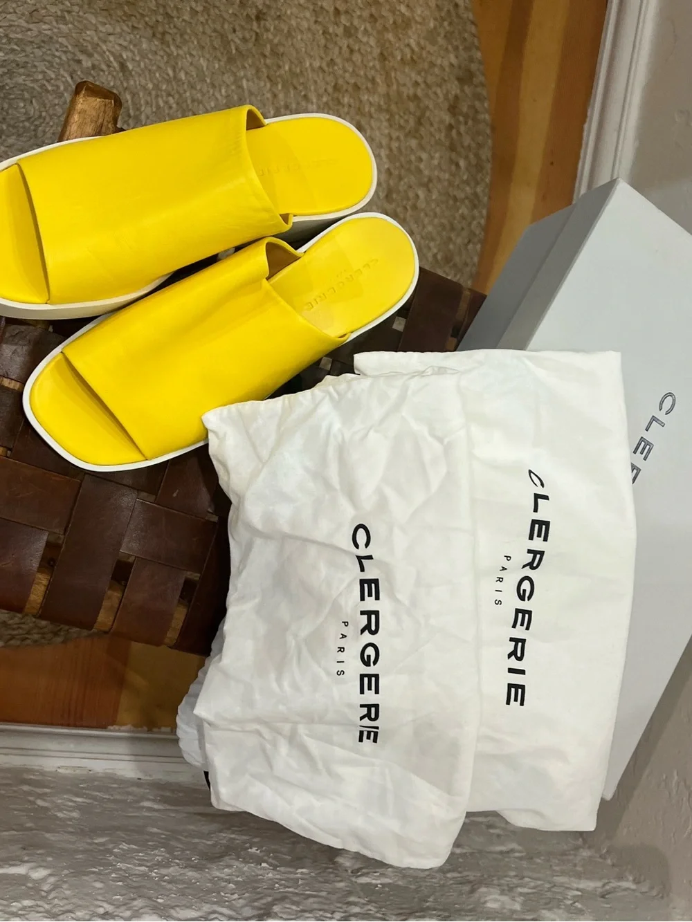 Clergerie Sasha Leather Slides